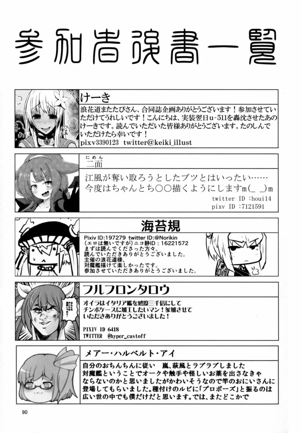 対魔艦これ～対魔艦娘合同誌～ 90ページ