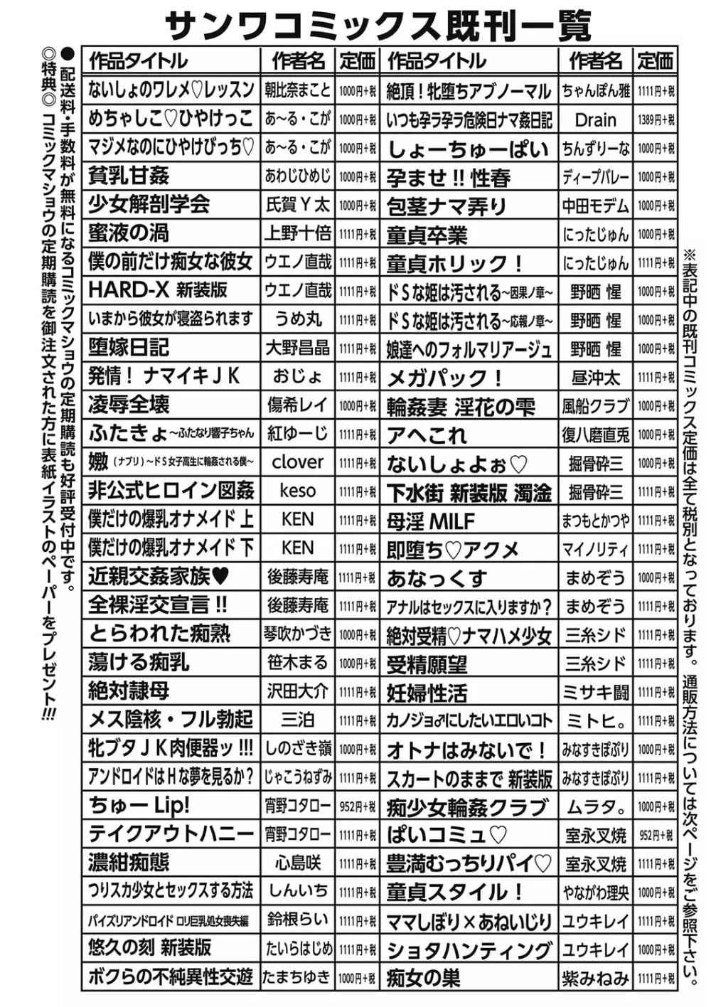 コミック・マショウ 2017年1月号 284ページ