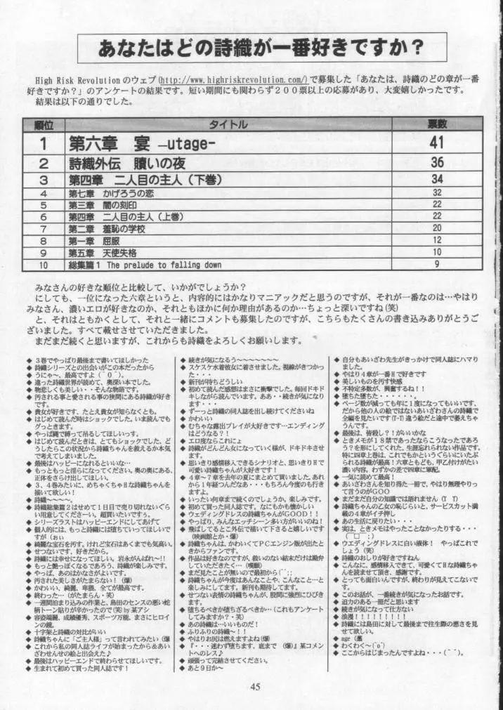 詩織 第八章 狂いだした歯車 44ページ