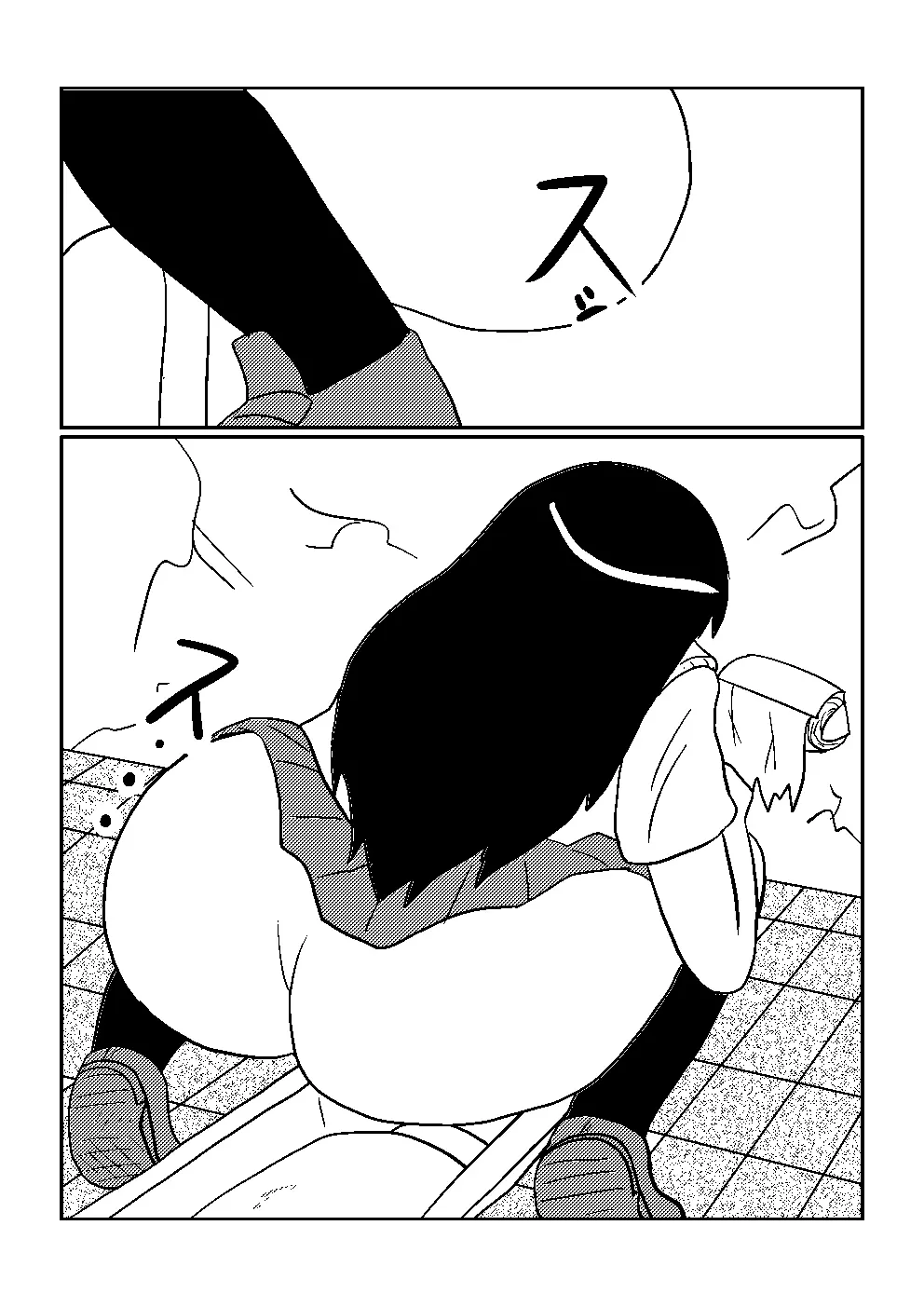 百合でスカ　スカトロ漫画です 8ページ