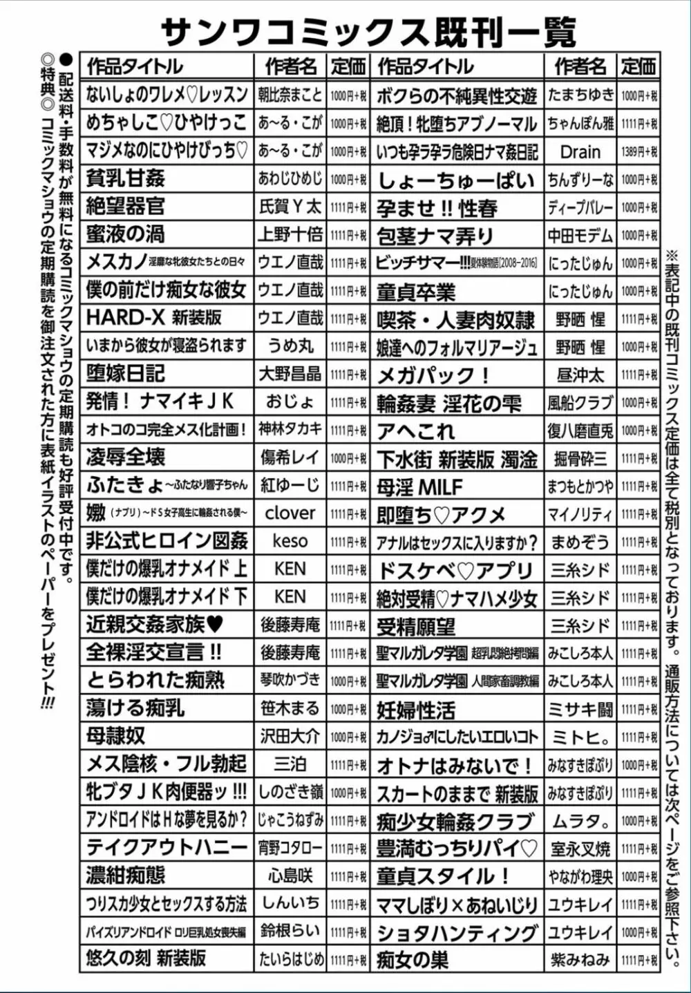 コミック・マショウ 2017年3月号 284ページ