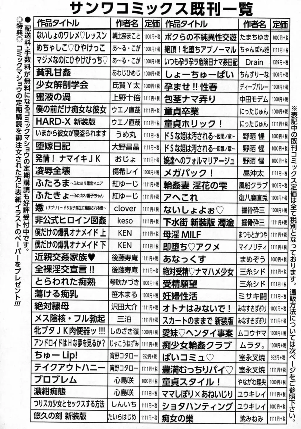 コミック・マショウ 2016年12月号 284ページ