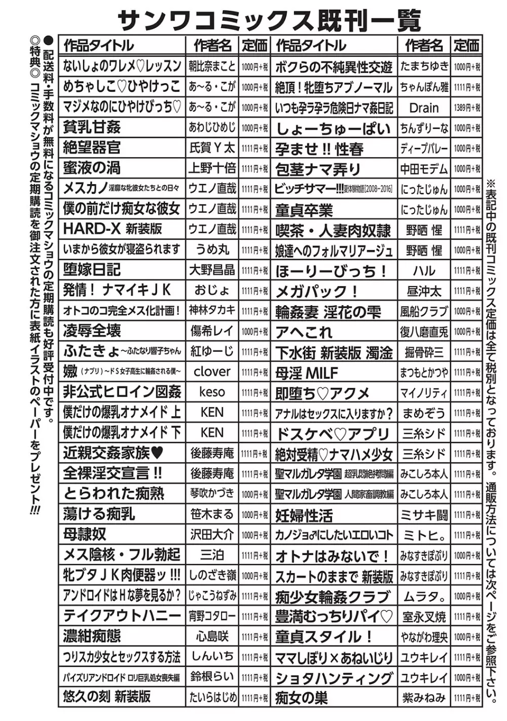 コミック・マショウ 2017年4月号 284ページ