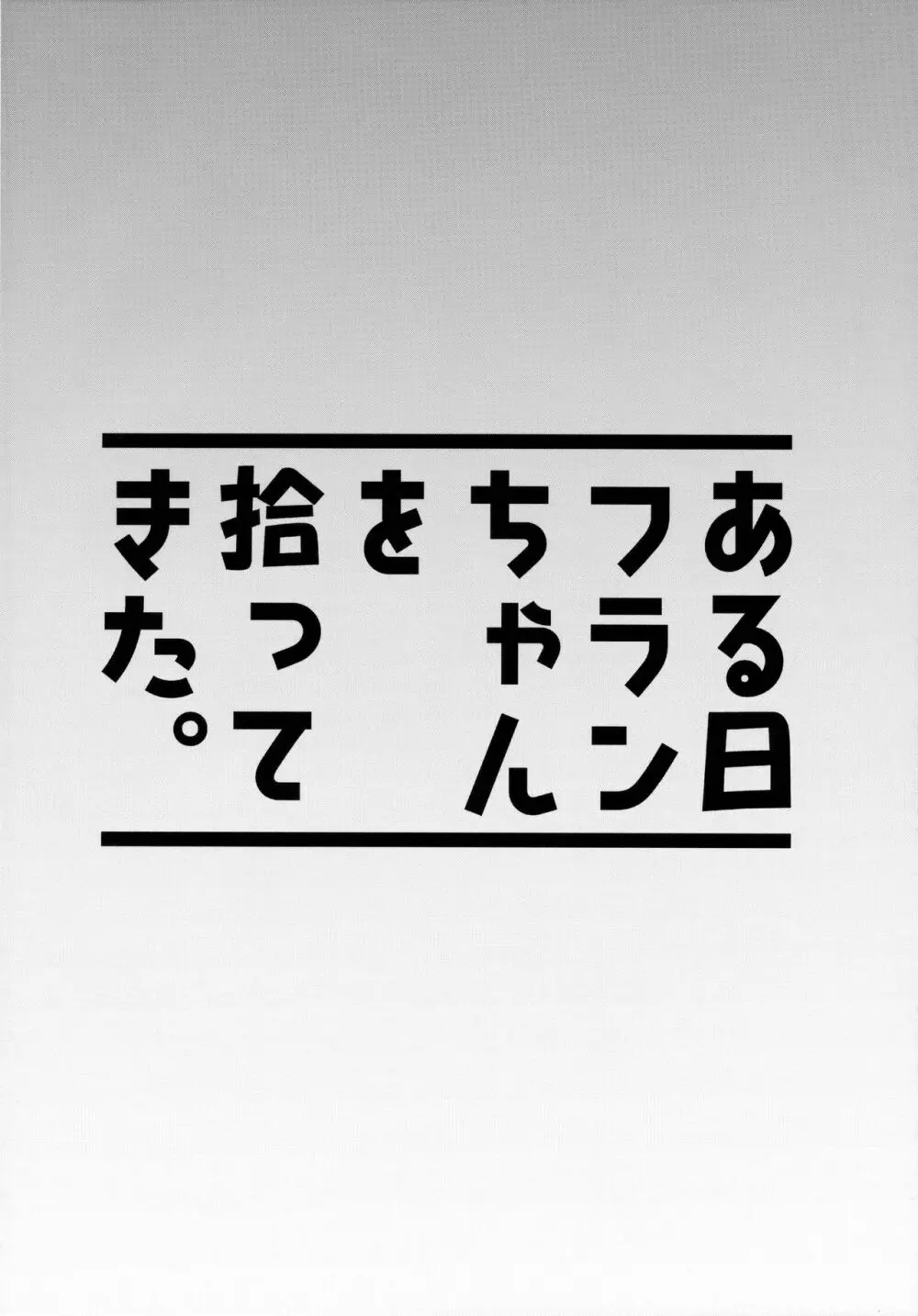 ある日フランちゃんを拾ってきた。 3ページ