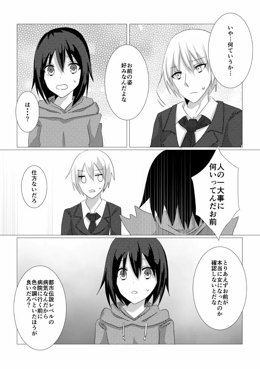 ねておきたら女になっていた件 5ページ