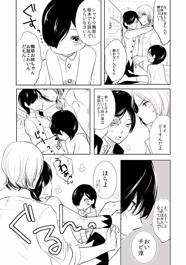 シャドウ33 – ♡影達淳＋子淳♡カラコルでこんなことがあったらけしからん漫画 3ページ