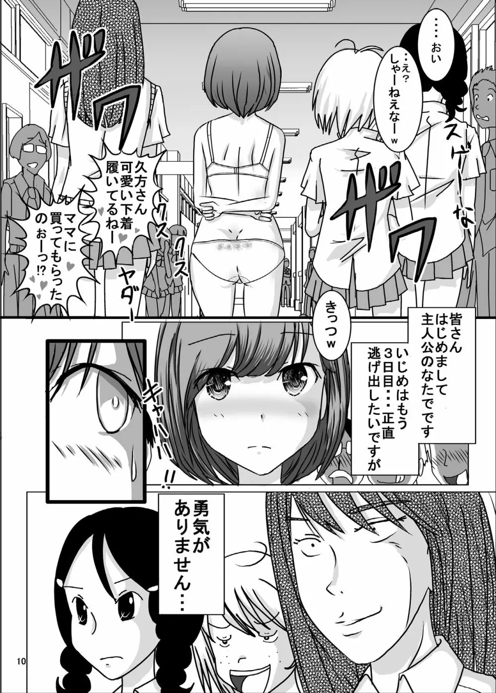 全裸いじめられっ子さんの日常 9ページ