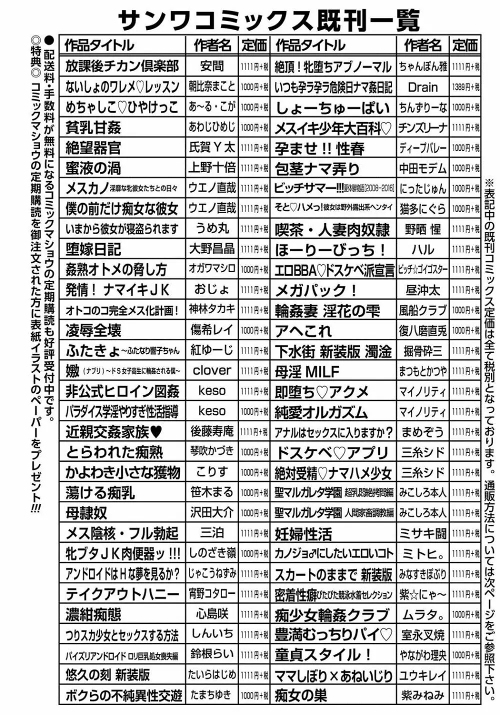 コミック・マショウ 2017年8月号 285ページ