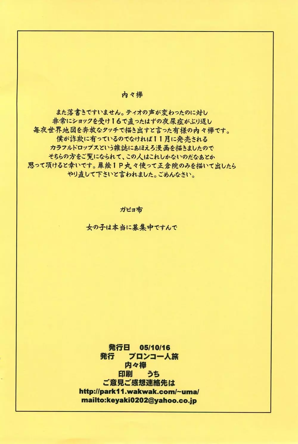 ガビョ布と内々欅が最近好きなもん 12ページ