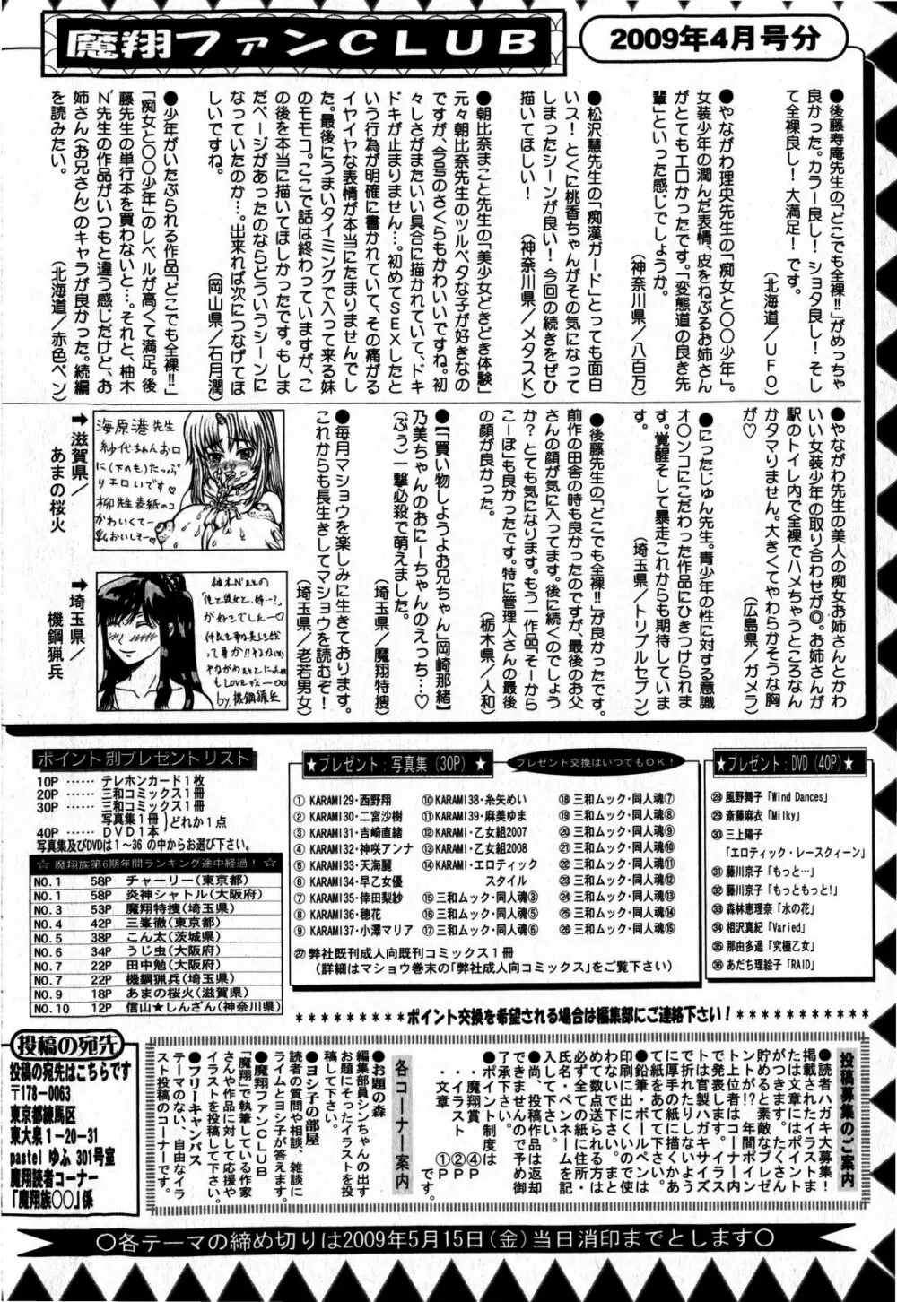 コミック・マショウ 2009年6月号 256ページ