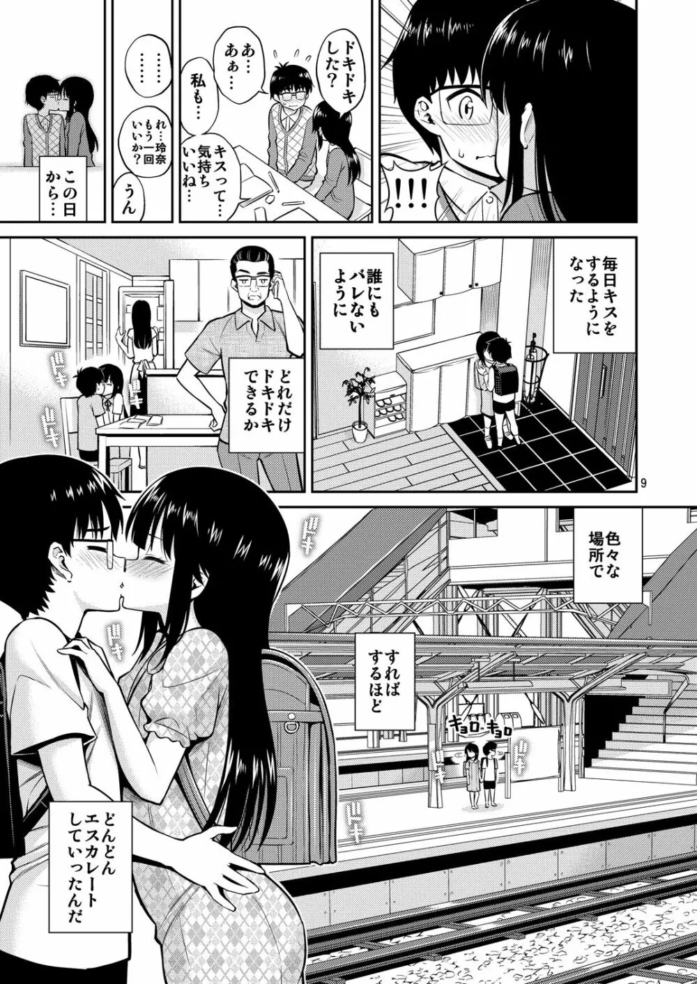 妹と家キス 9ページ