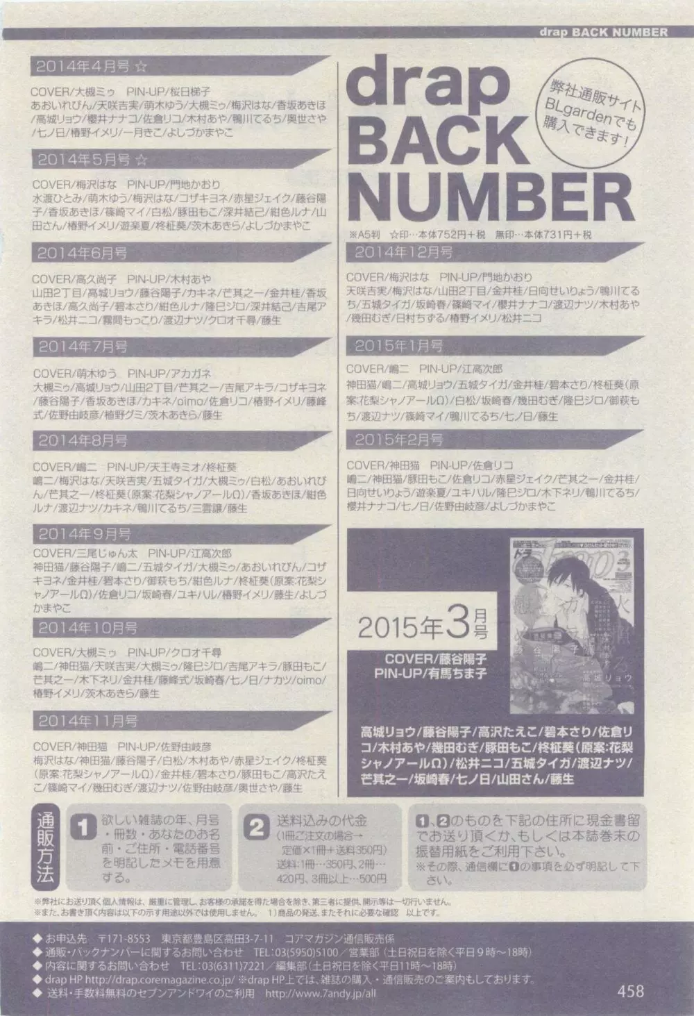 ドラ 2015年04月号 458ページ