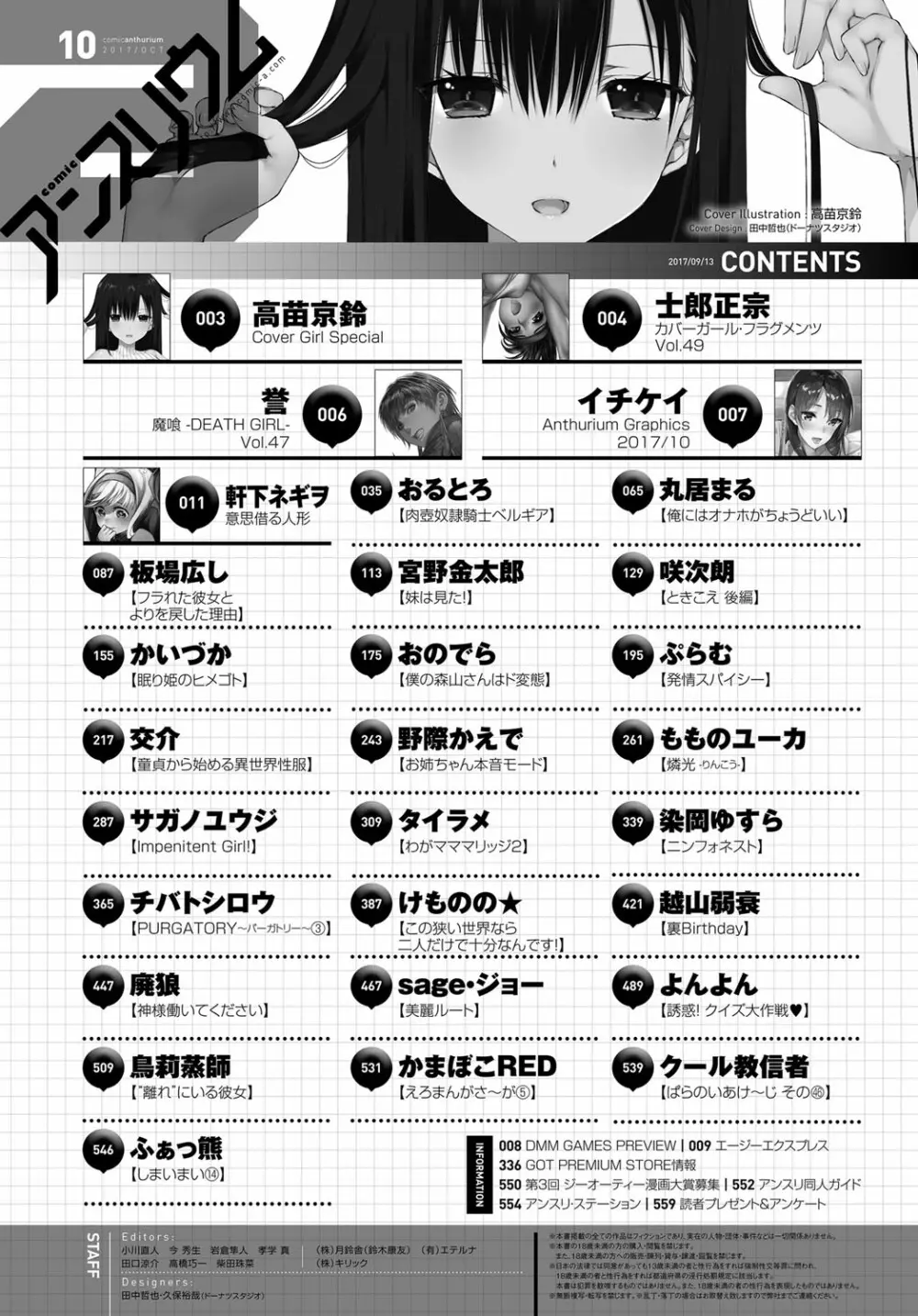 COMIC アンスリウム 2017年10月号 559ページ