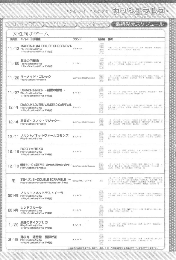 ガッシュ 2014年12月号 148ページ