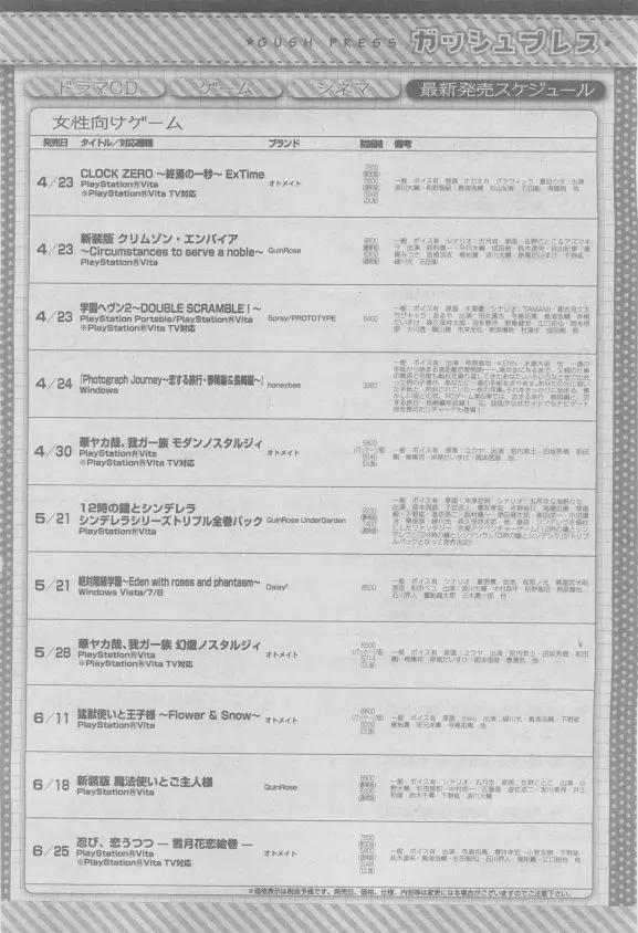 ガッシュ 2015年05月号 86ページ