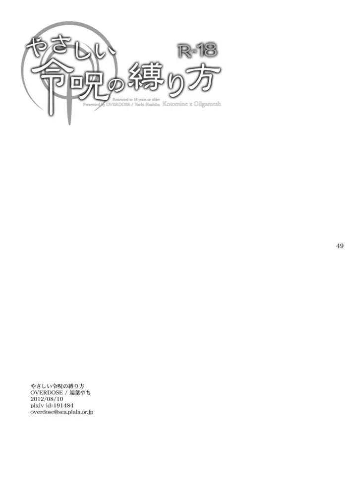 やさしい令呪の縛り方 45ページ