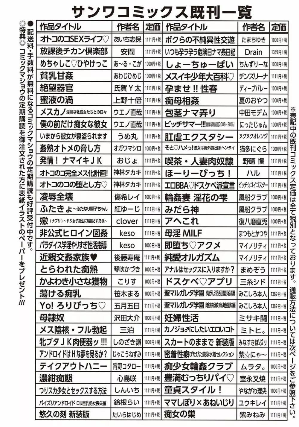 コミック・マショウ 2018年1月号 287ページ