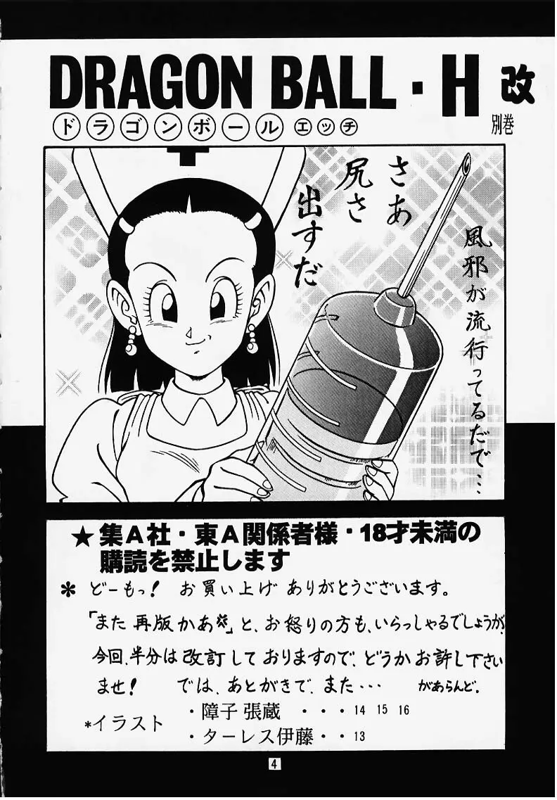 ドラゴンボールH 別巻 突発本 改訂版 3ページ