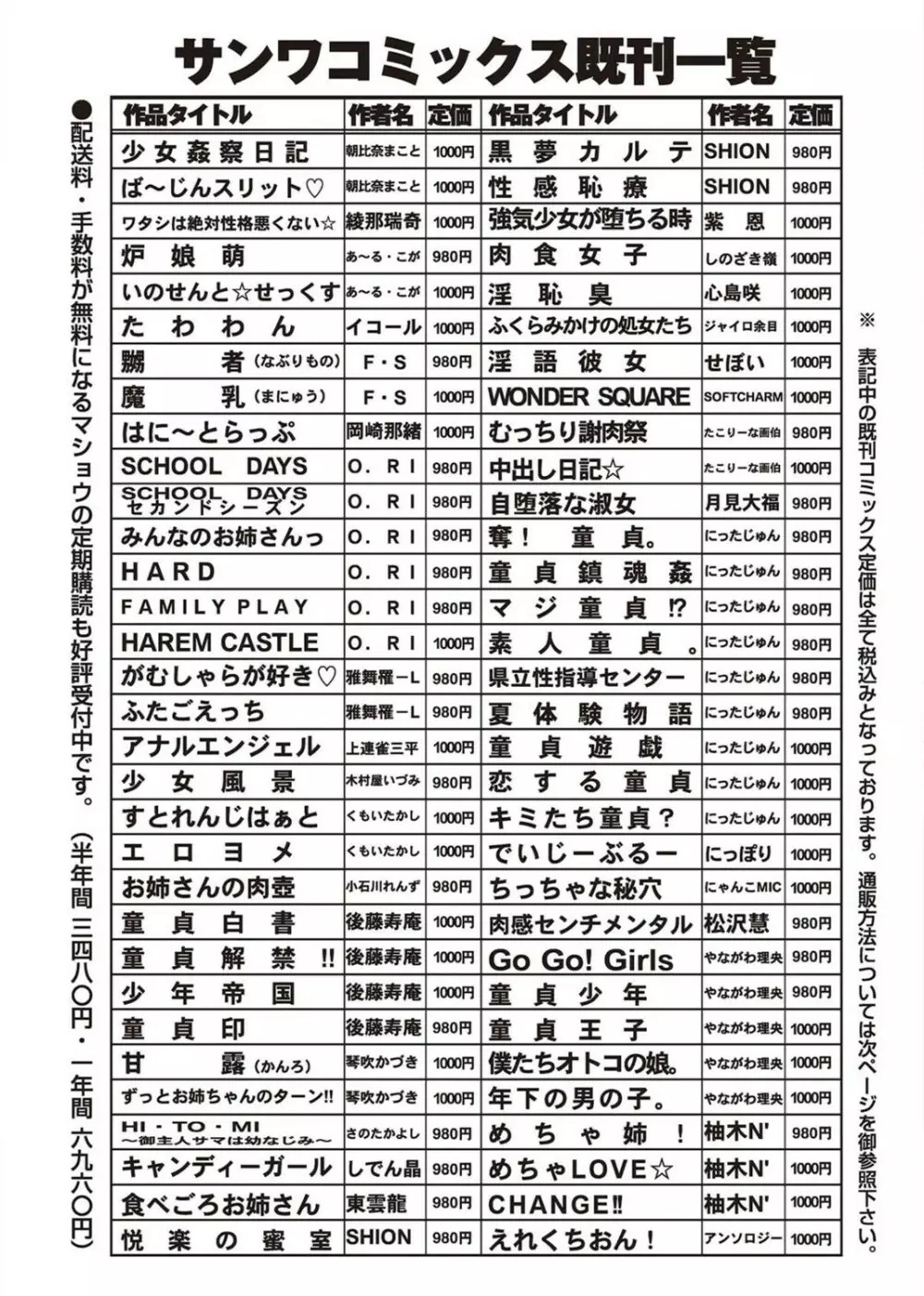 コミック・マショウ 2011年8月号 252ページ