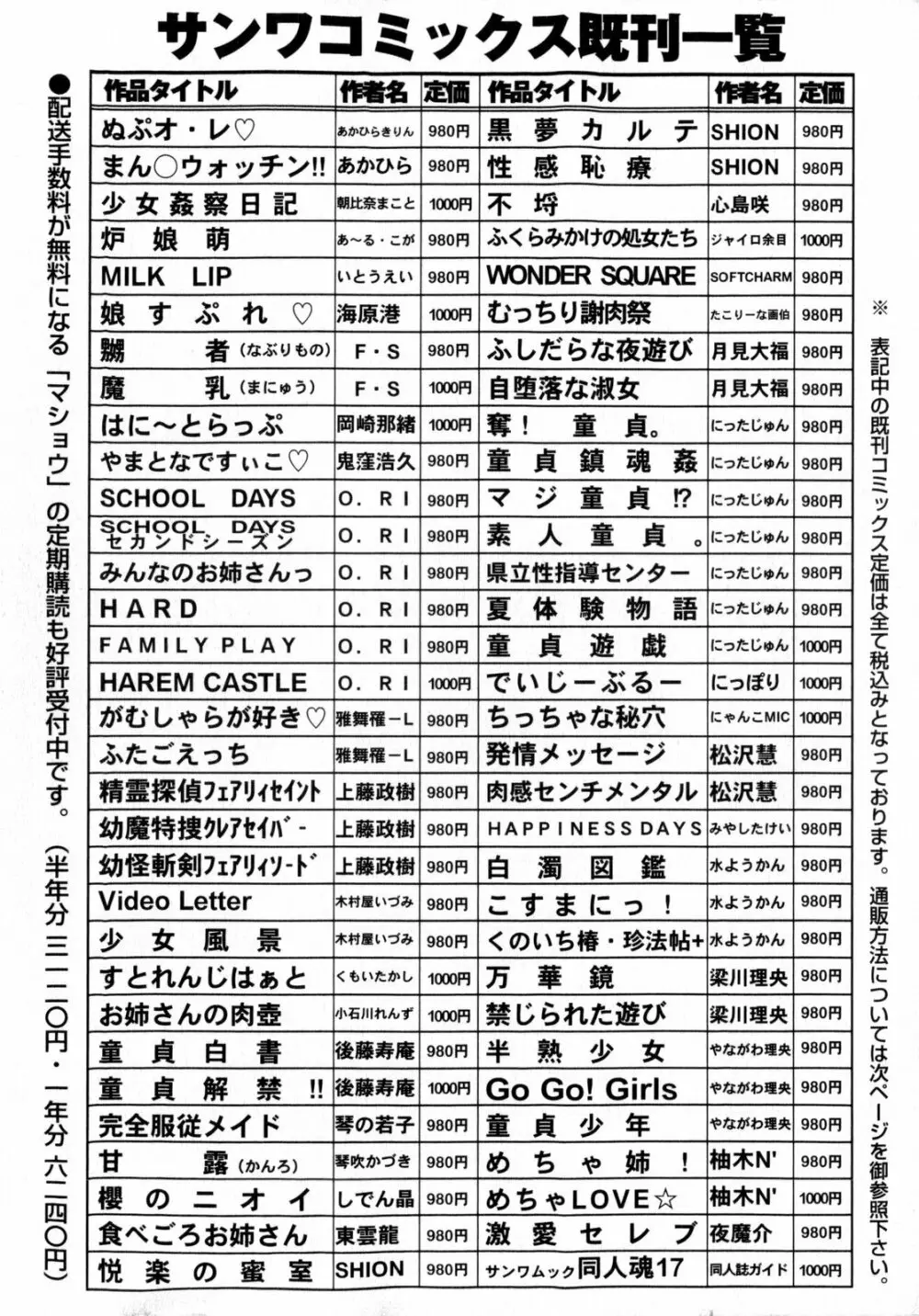 コミック・マショウ 2009年7月号 252ページ