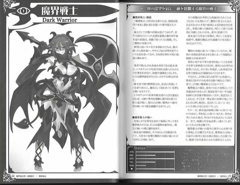 魔物娘図鑑ワールドガイド外伝2 サルバリシオン～レスカティエの魔界騎士たち～ 30ページ