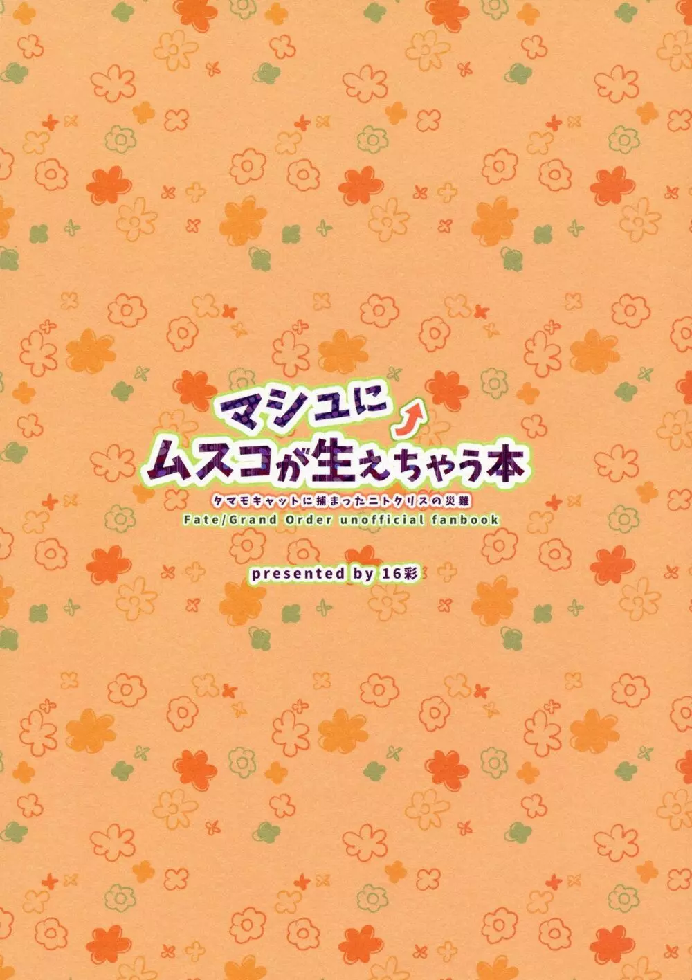 マシュにムスコが生えちゃう本 2ページ