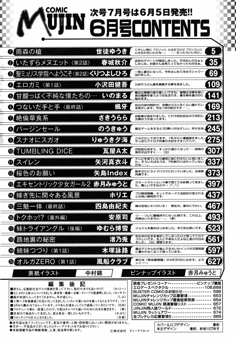 COMIC MUJIN 2009年6月号 688ページ