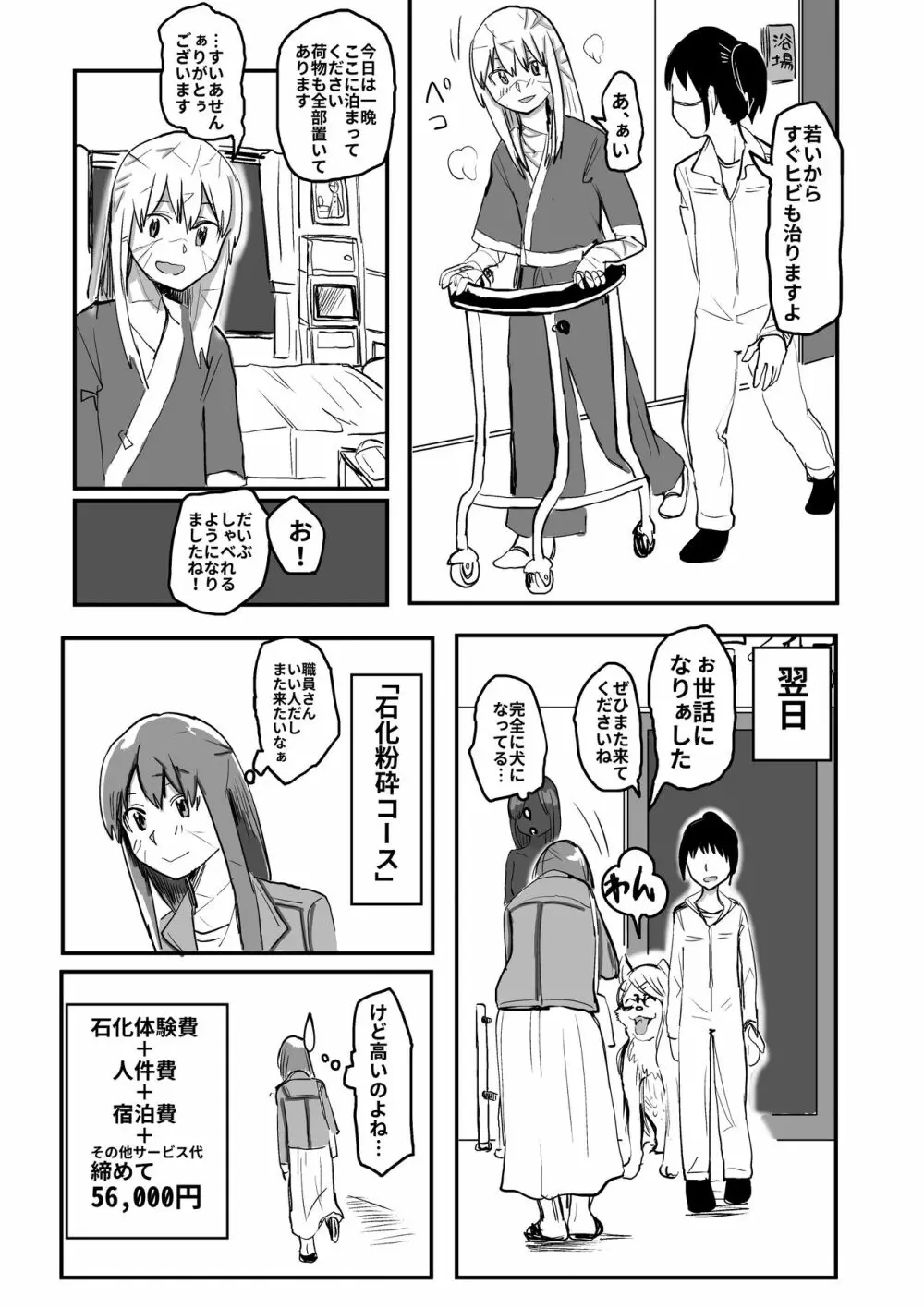 石化して粉々にされたい女子 8ページ