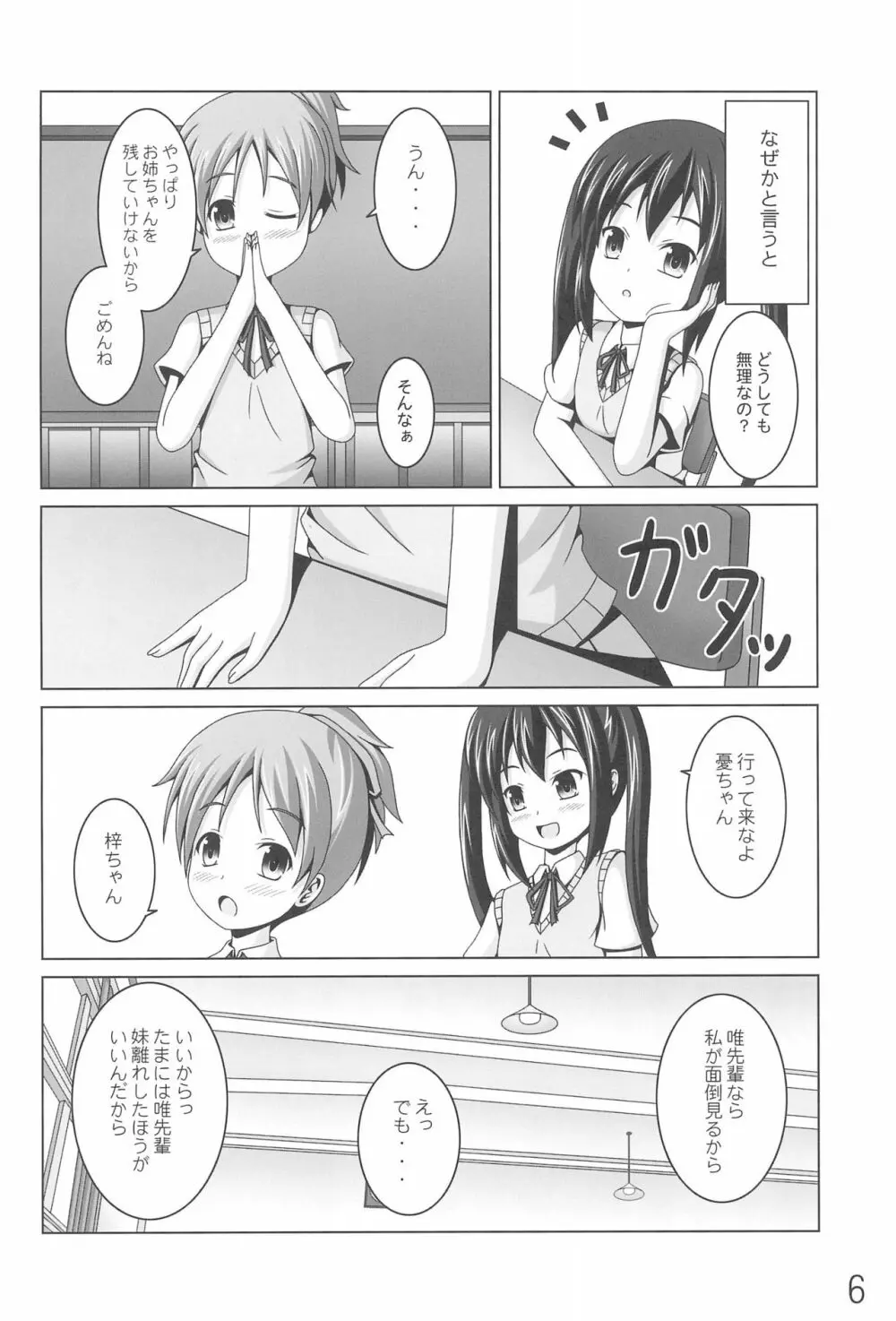 あずにゃんの大変なお世話係り 6ページ