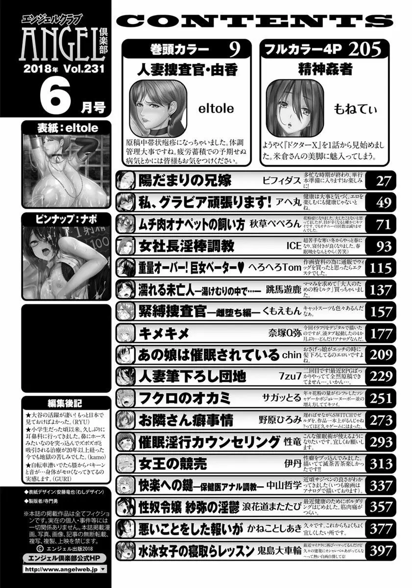 ANGEL 倶楽部 2018年6月号 391ページ