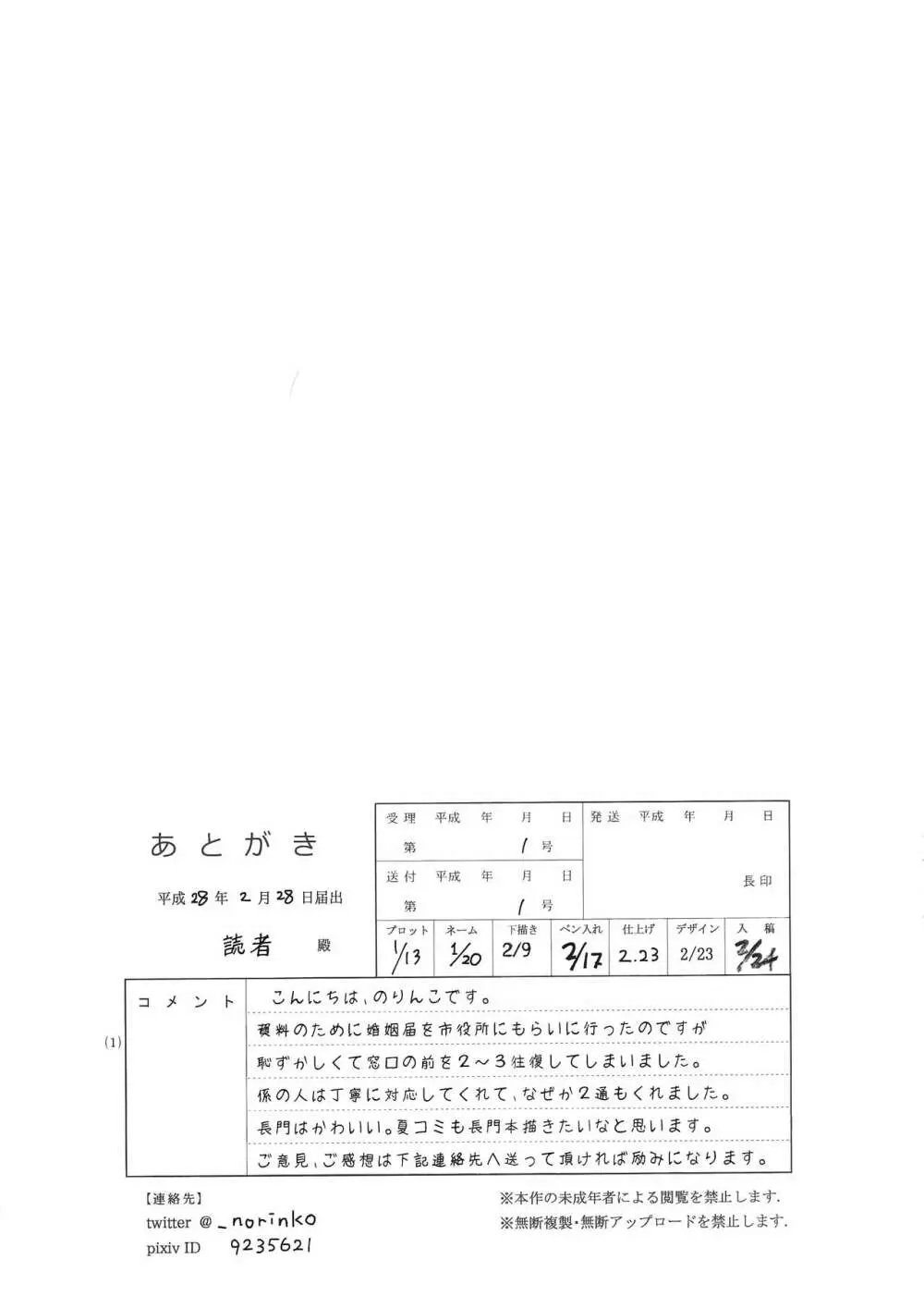 長門の一人暮らし 20ページ