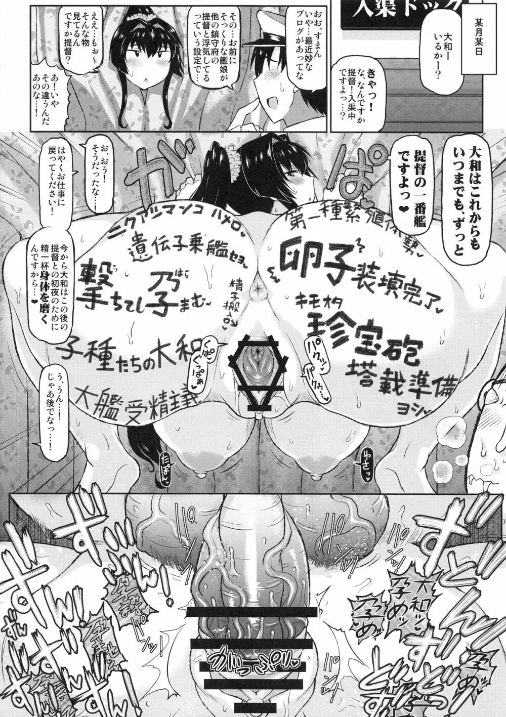 艦娘受精作戦報告書 純真むちむち爆乳艦娘達が他所の鎮守府のキモオタ提督と生殖演習！白いオタマジャクシで托卵されちゃう本まとめ。 71ページ