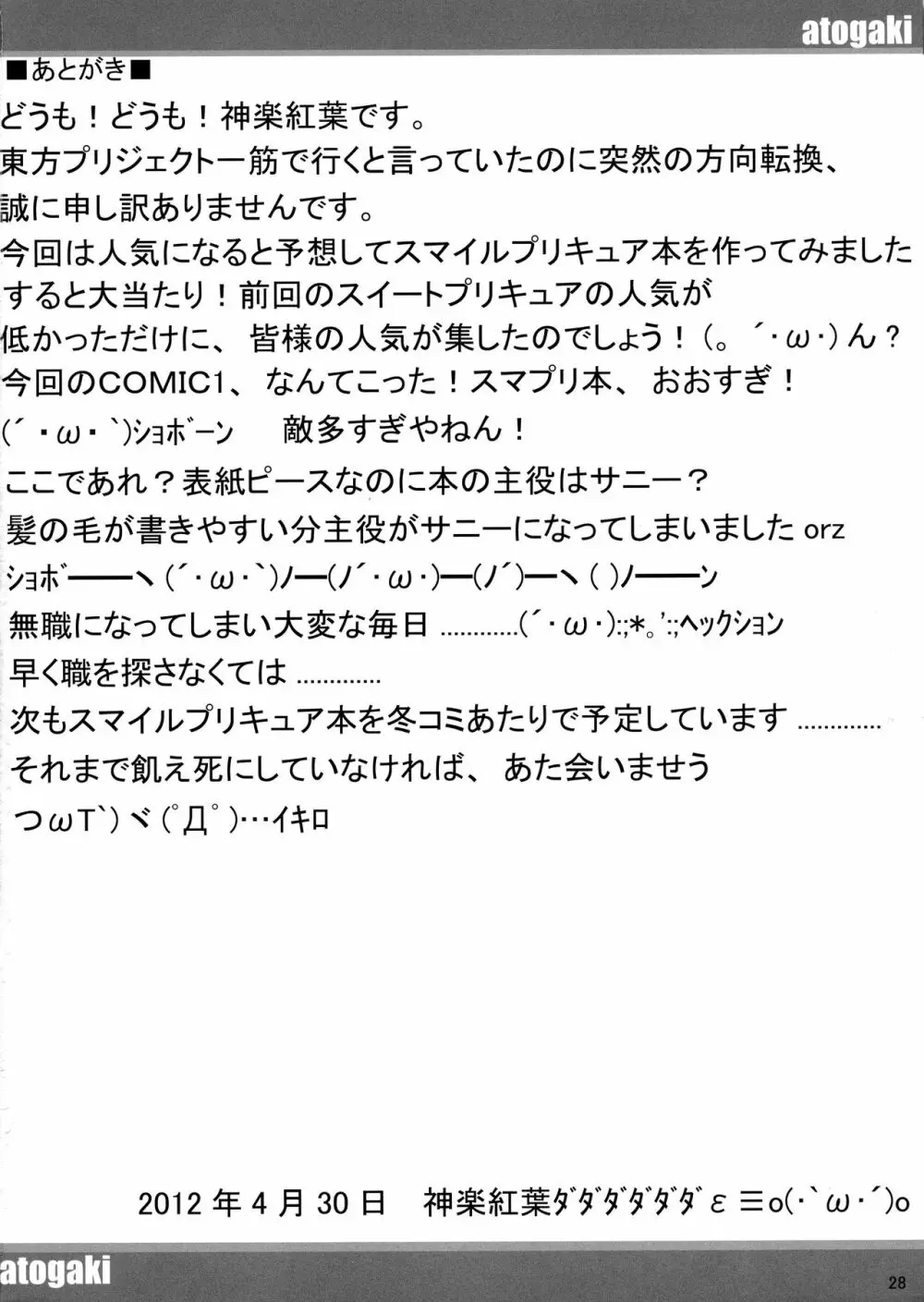 俺の好きなプリキュアがこんなにアヘるわけがない 28ページ