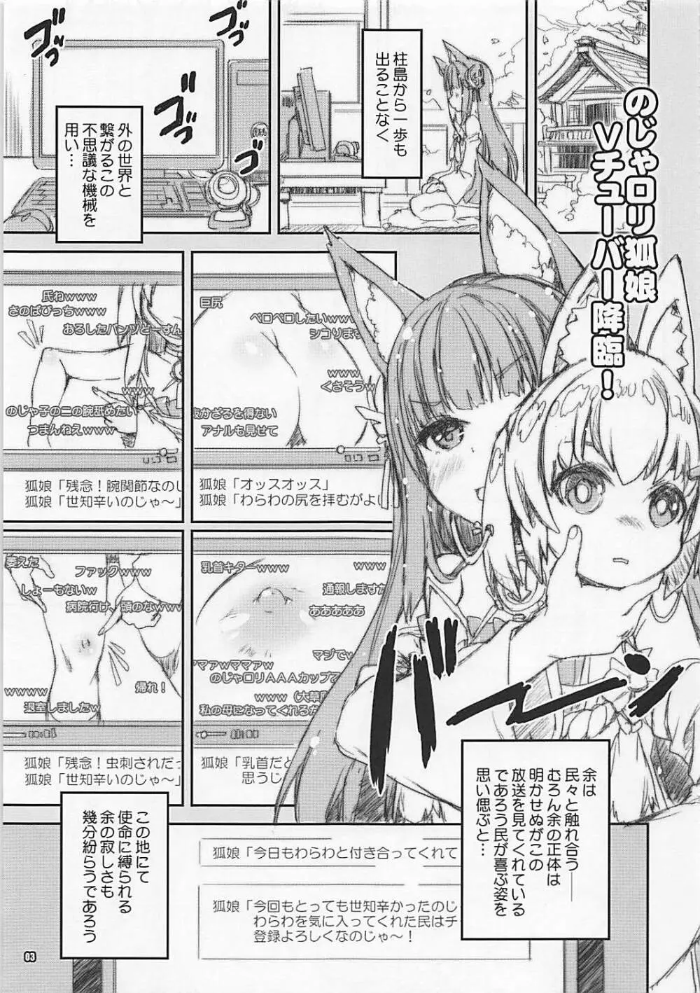 バーチャルのじゃロリ狐娘 超弩級戦艦 長門 3ページ