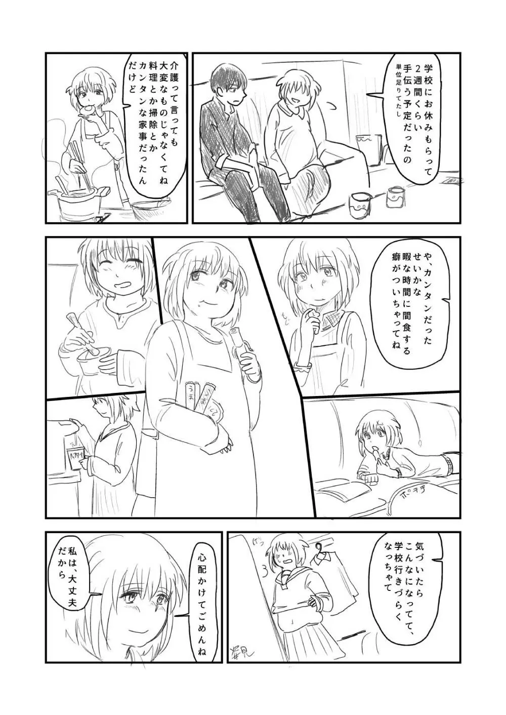 肥満化 漫画 40ページ