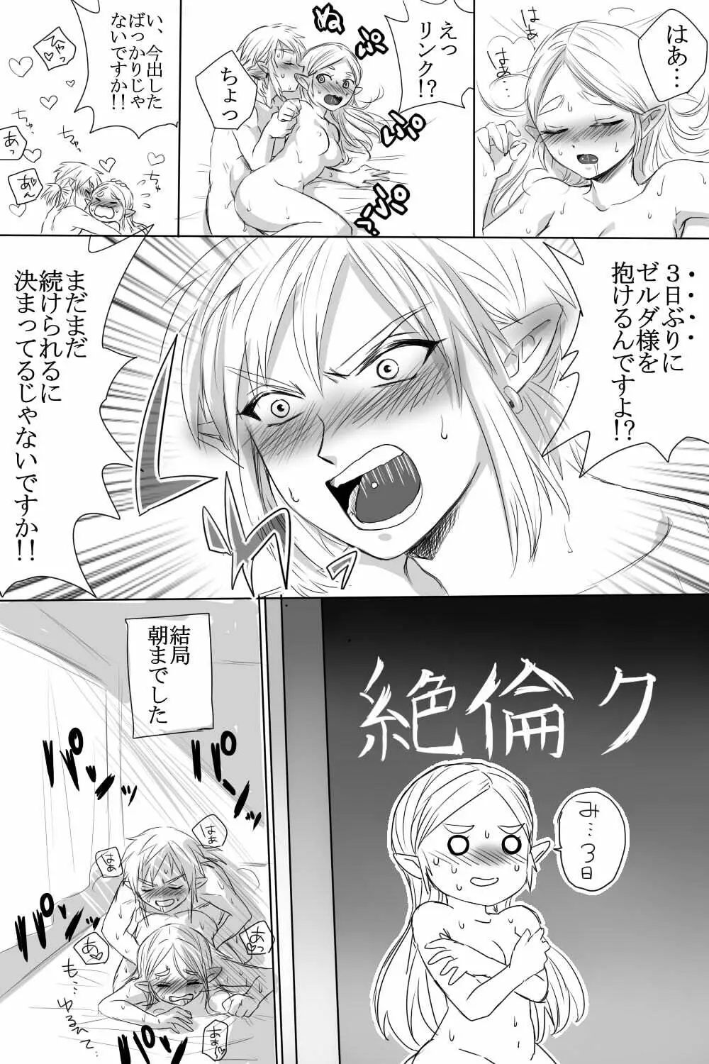 ブレワイのリンゼルがひたすらいちゃいちゃしてすけべなことする漫画 13ページ