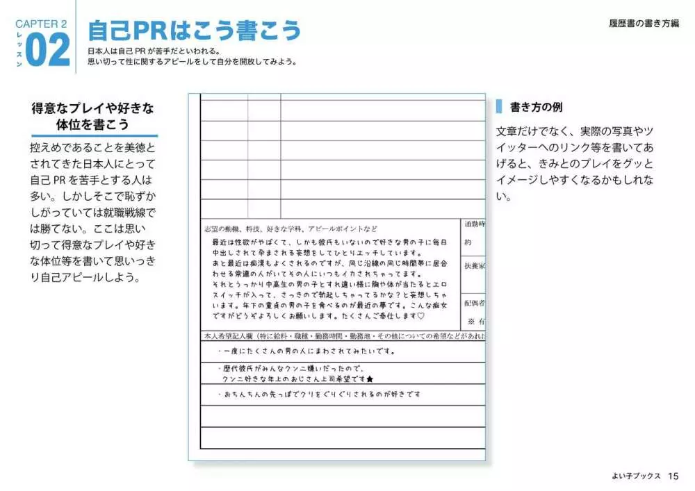 女性のための絶対に落ちない就活術 15ページ