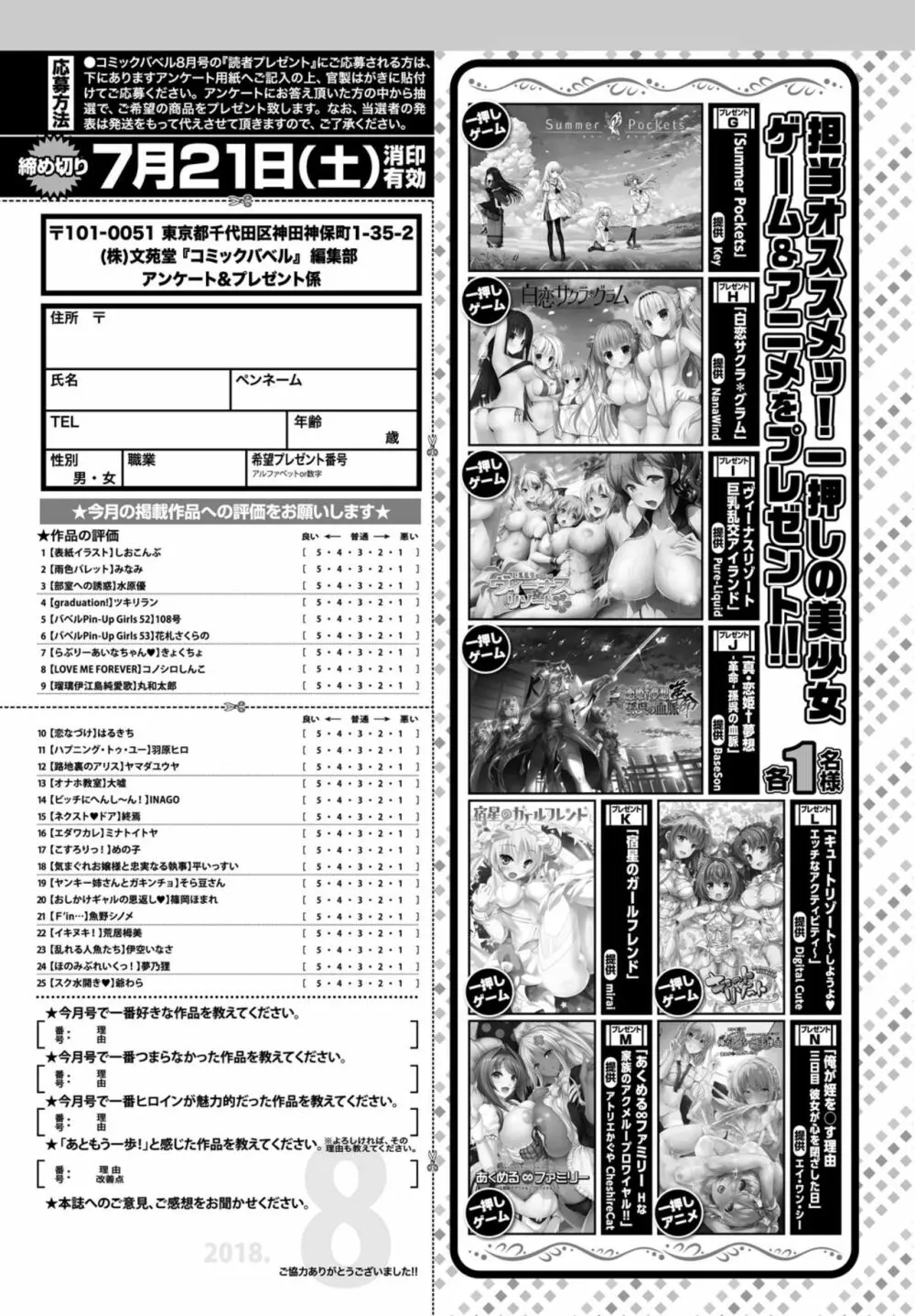 COMIC BAVEL 2018年8月号 413ページ