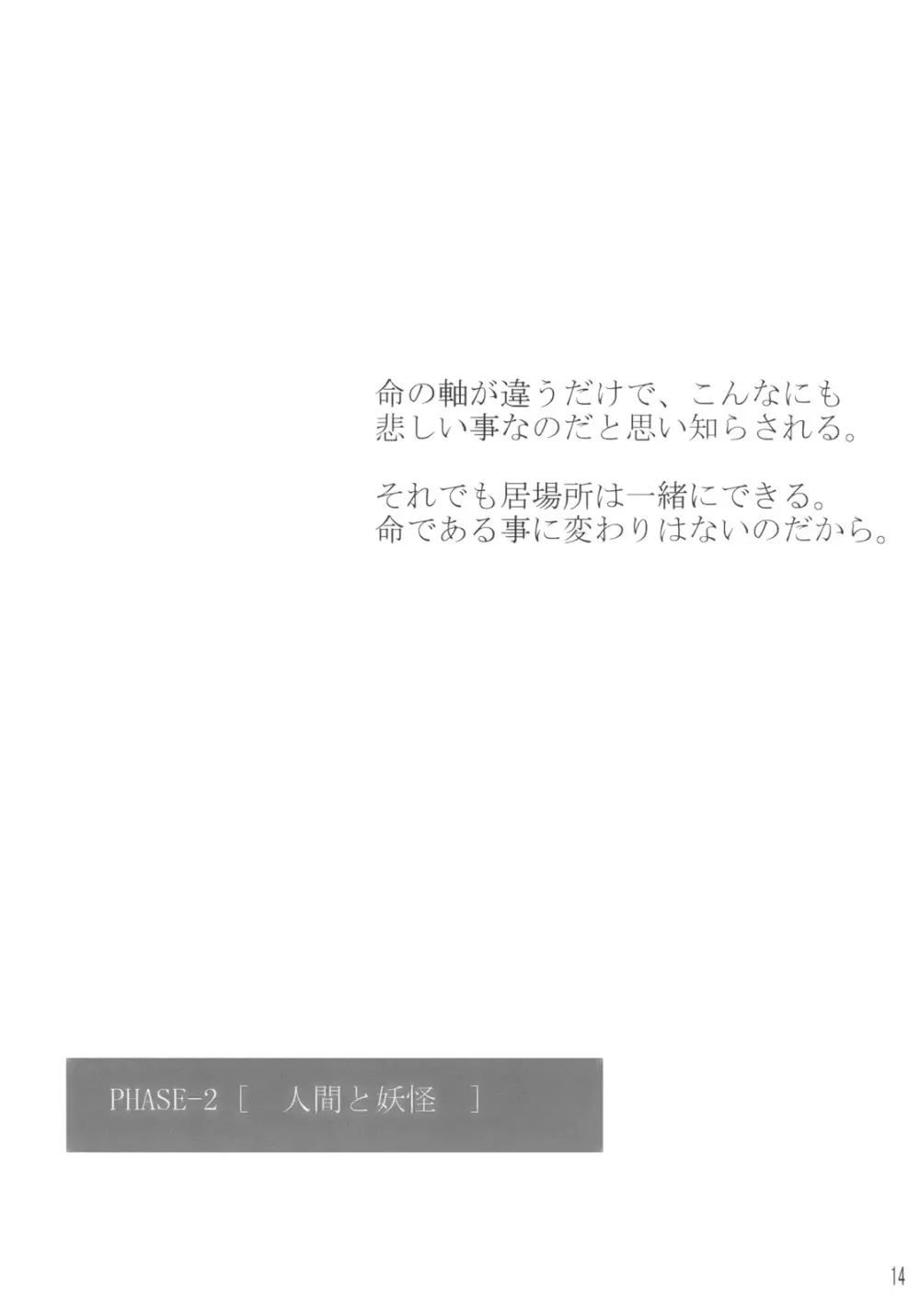 人と妖怪と紅い月 14ページ