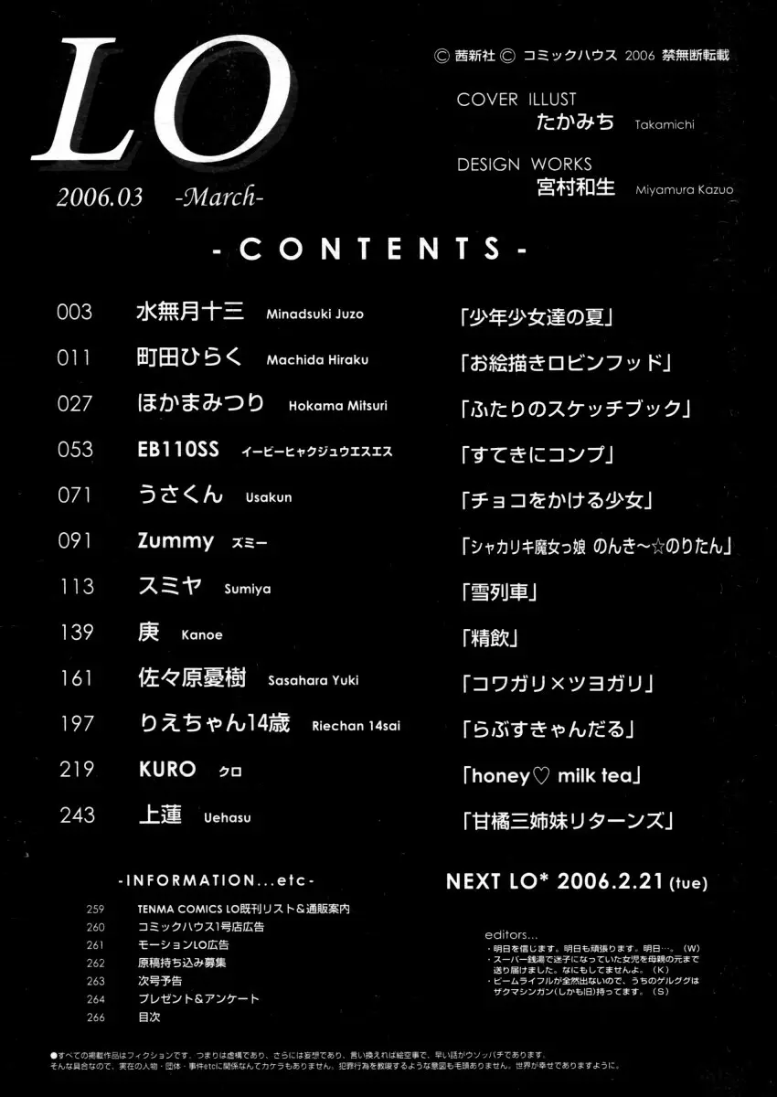 COMIC LO 2006年3月号 Vol.24 266ページ