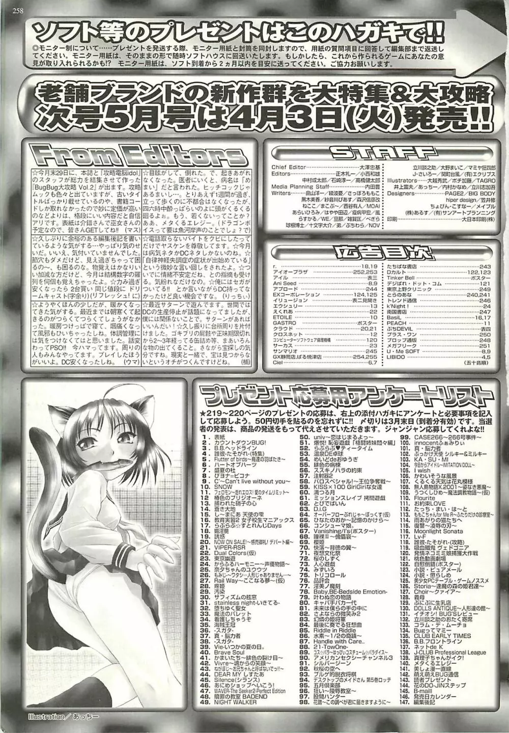 BugBug 2001年4月号 257ページ