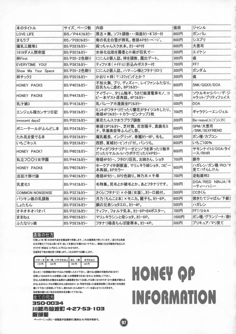 HONEY PACK 09 96ページ