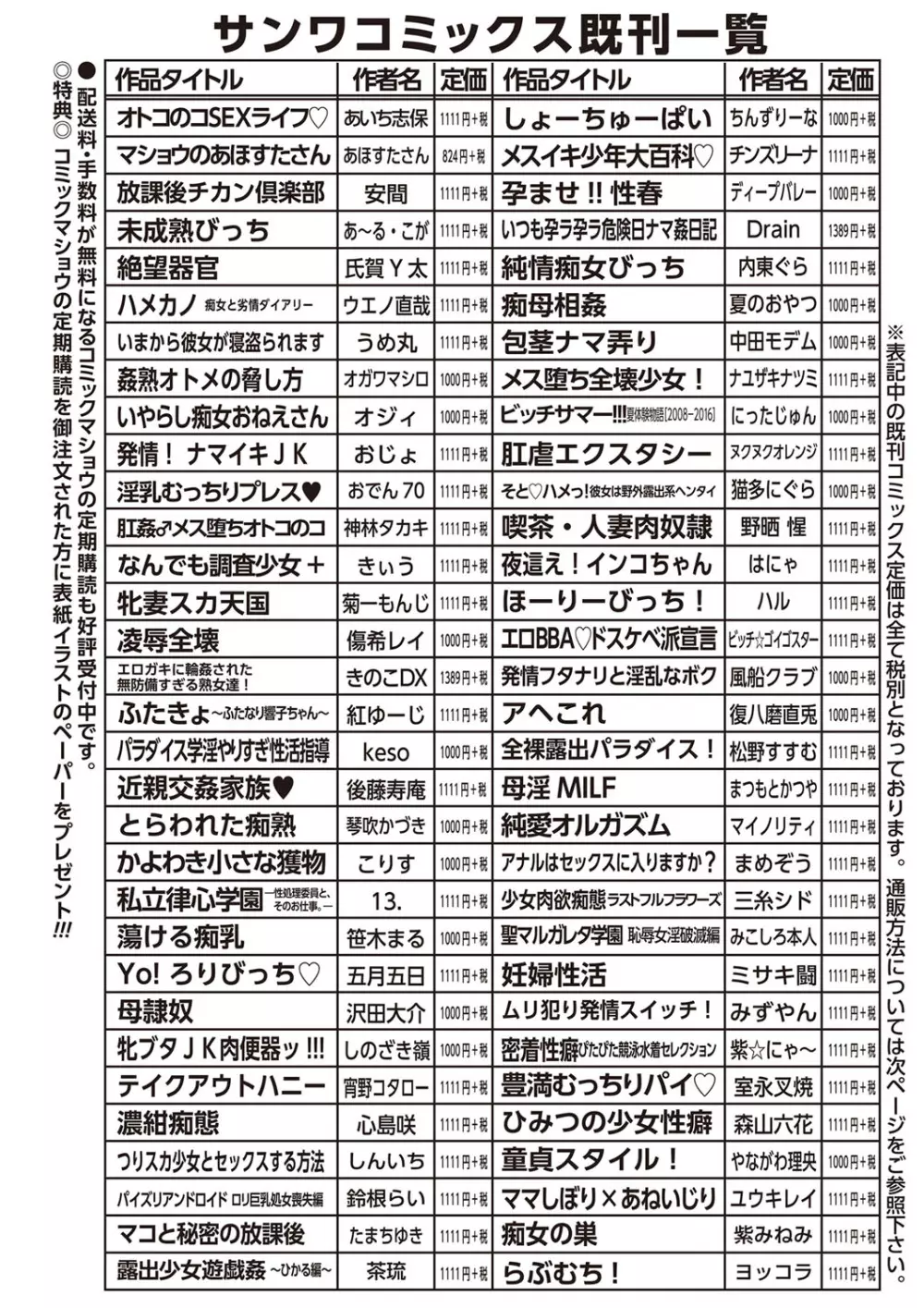 コミック・マショウ 2018年11月号 251ページ