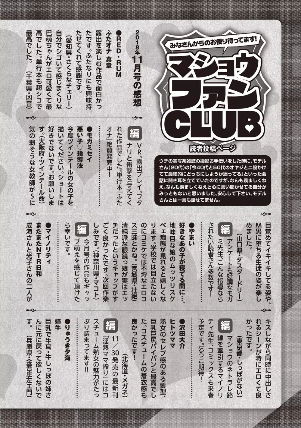 コミック・マショウ 2019年1月号 253ページ