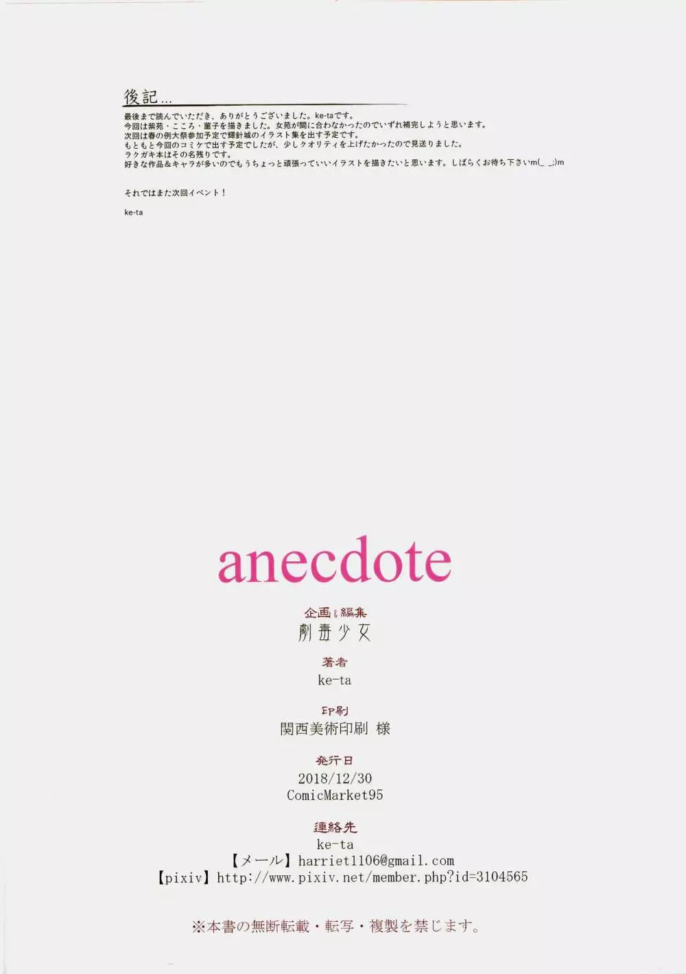 anecdote 17ページ