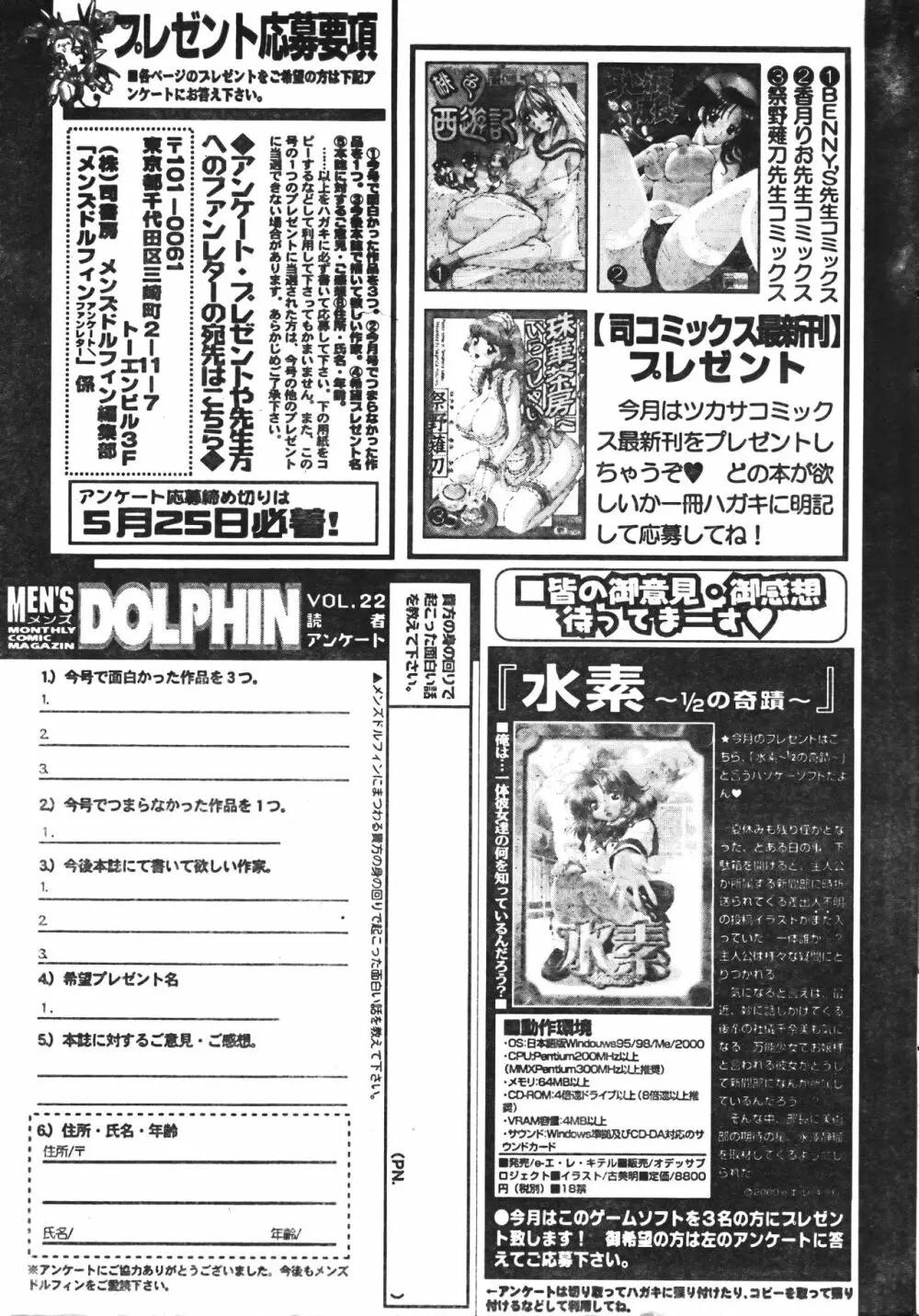 メンズドルフィン2001年06月1日Vol.22 201ページ