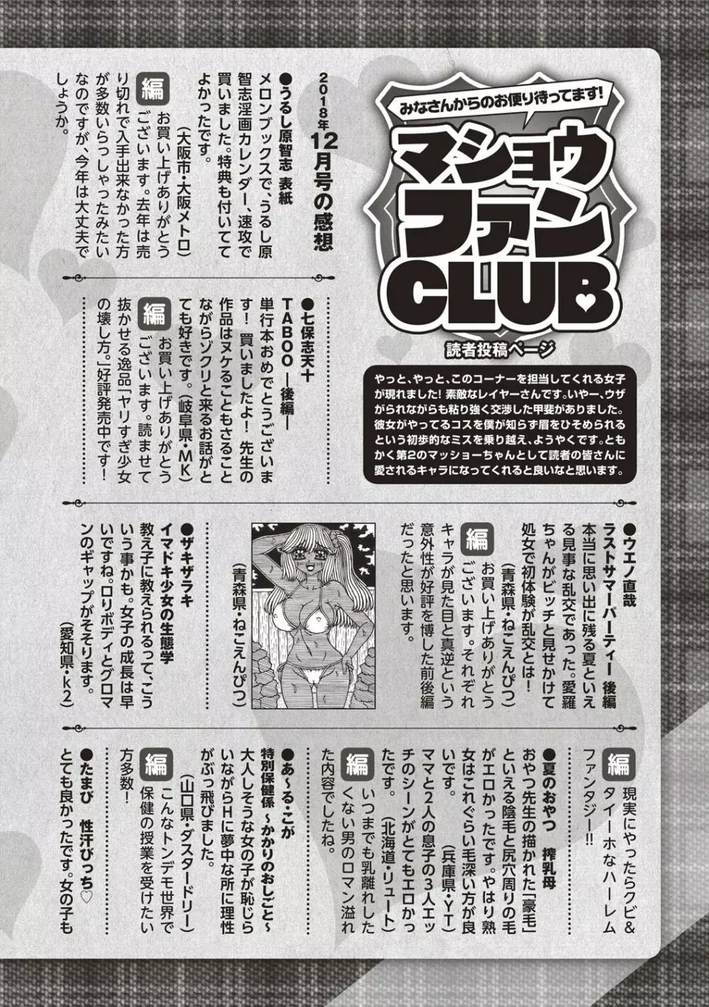 コミック・マショウ 2019年2月号 252ページ