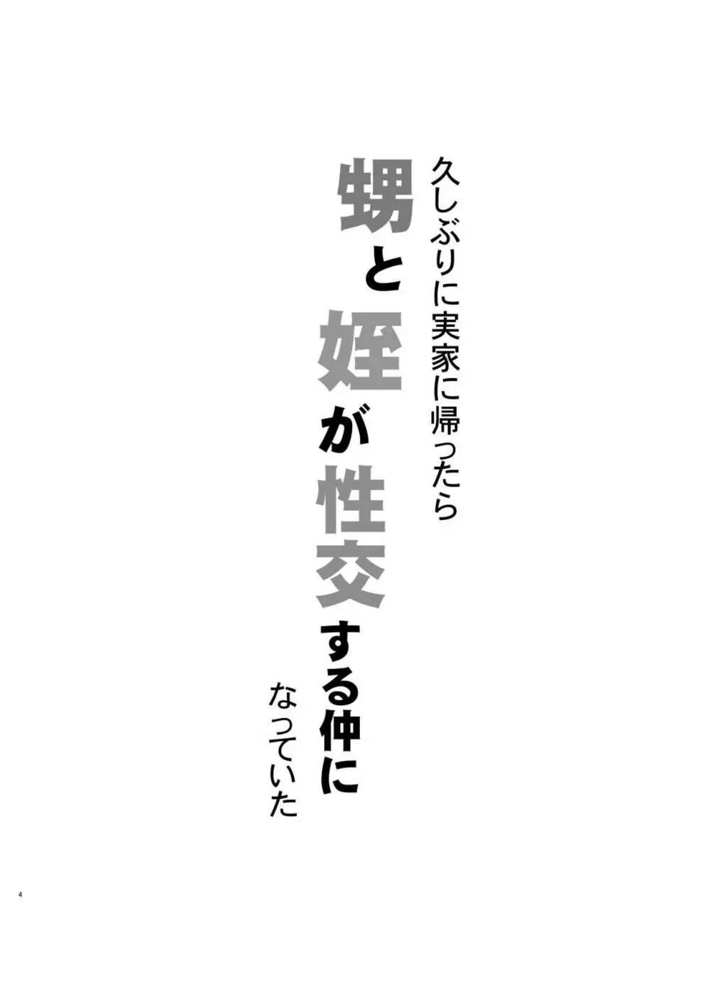 久しぶりに実家に帰ったら甥と姪が性交する仲になっていた 3ページ