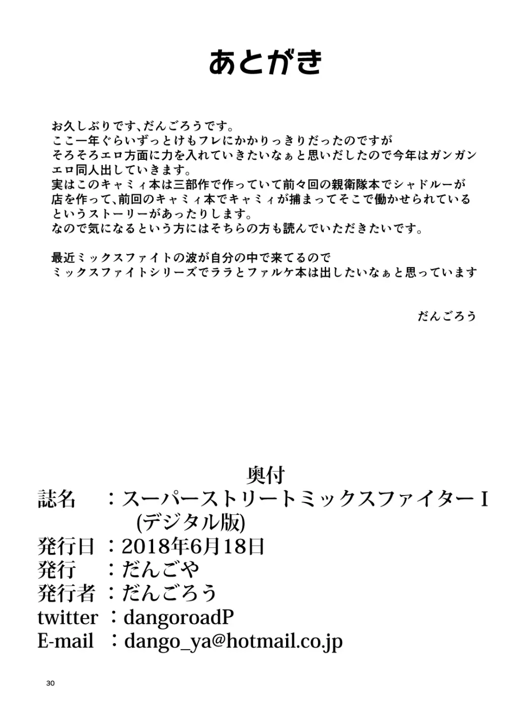 スーパーストリートミックスファイター I 29ページ