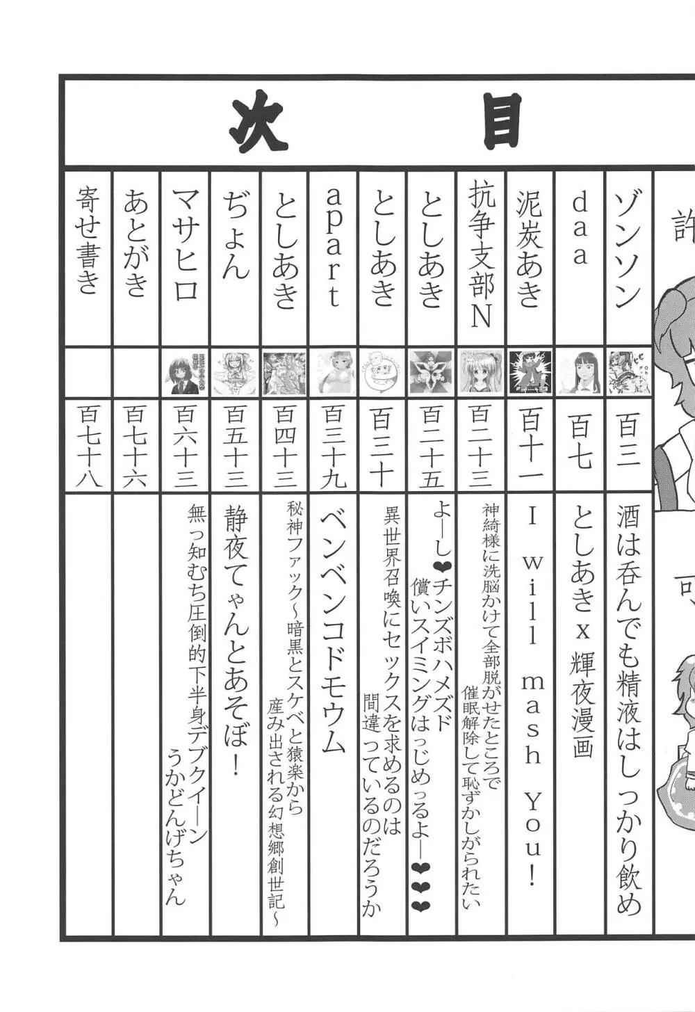 東方裏表としあき成年合同誌8 としあき怒助平 4ページ